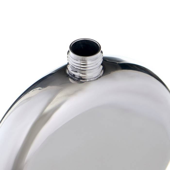 Фляжка для алкоголя, нержавеющая сталь, круглая, армейская, 150 мл